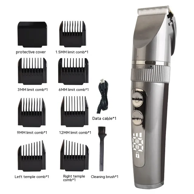 Electric Hair Clipper Electric Clipper LCD Digital Display Gun Color - Shop at LoveMi