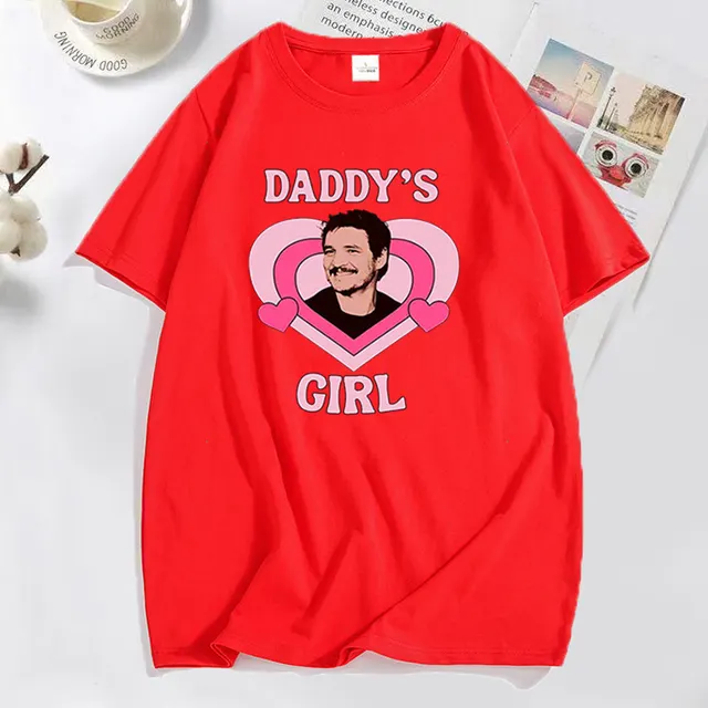 Printed T shirt Men's And Women's Summer Short sleeved Top Round Neck Red - Shop at LoveMi