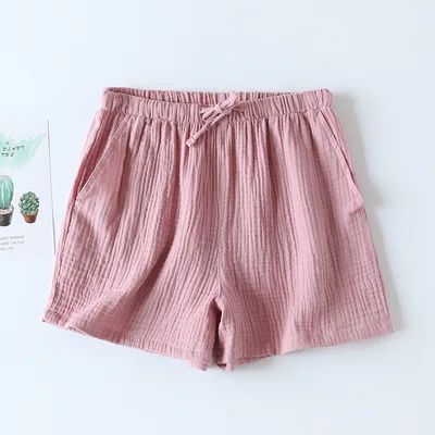 Cotton Cloth Double layer Thin Women's Summer Pajama Pants Women's Brown - Shop at LoveMi