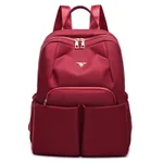 Ladies Backpack Oxford Cloth Waterproof Large Capacity - Burgundy