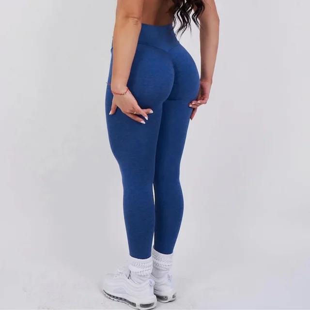 Hip Wicking Yoga Workout Hip Women Sports Pants Blue - Shop at LoveMi