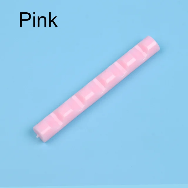Manicure Pen Holder Acrylic Transparent Candy Color Multifunctional Color Mixing Brush Supporting Tool Pink Simple Pen Holder - Shop at LoveMi
