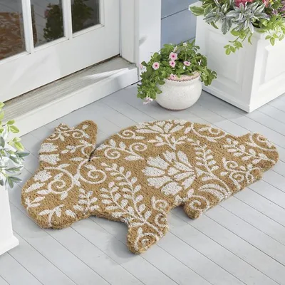 Rabbit Flannel Floor Mat Household Entrance Door Floor Mat Rabbit Floor Mat - Shop at LoveMi
