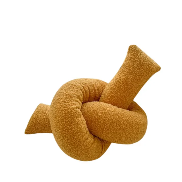Special shaped Pillow Sofa Cushion Long Bedside Soft Cushion Twist Turmeric - Shop at LoveMi
