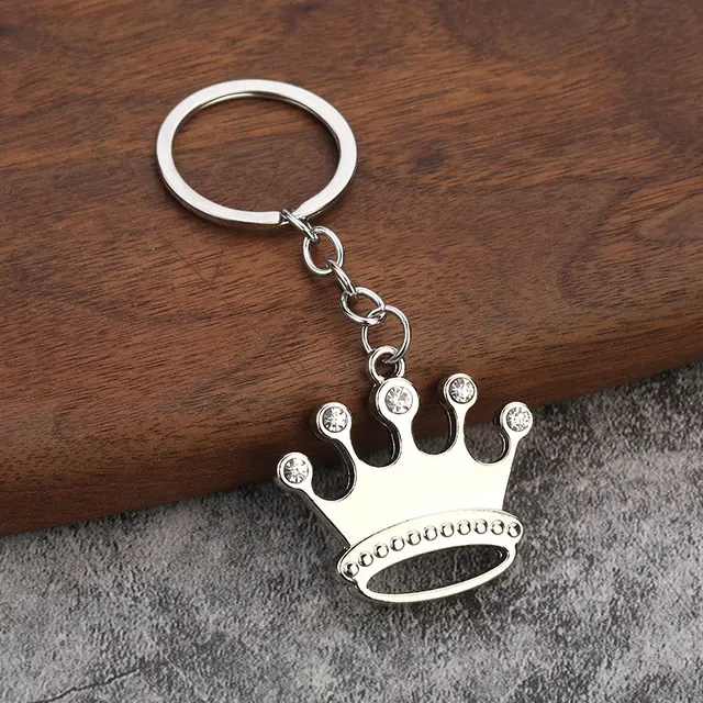 Diamond Crown Keychain High end Gift Metal Pendant Large Crown - Shop at LoveMi