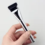 One-line Powder Foundation Brush Flat Head Flawless Bare Skin Base Makeup Brush Thin Seamless Concealer - Silver
