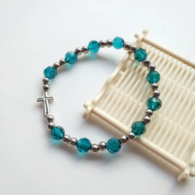 Men's And Women's Fashion Stretch Crystal Alloy Beads Bracelet 1 Model - Shop at LoveMi