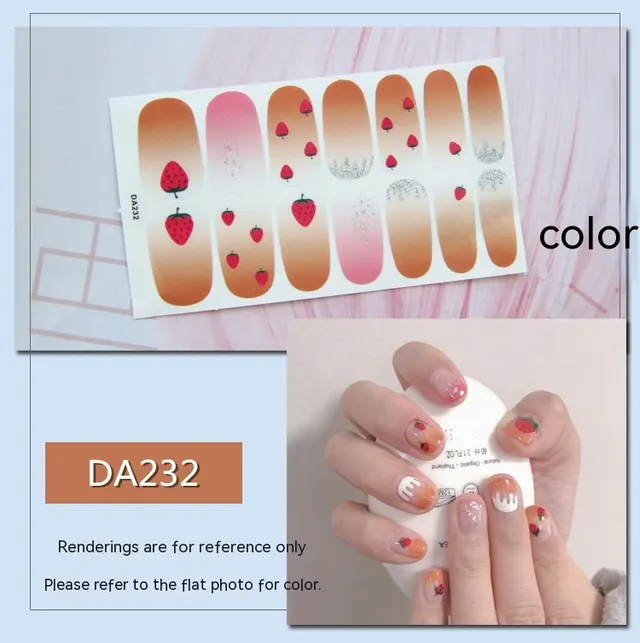 Women's Fashion Simple Nail Sticker Da232 - Shop at LoveMi