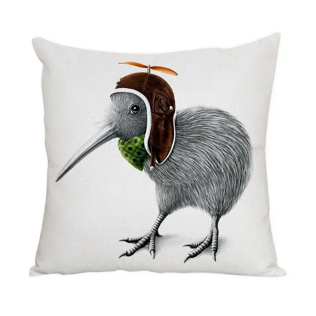 Nordic Style Animal Pattern Peach Skin Fabric Fabric Pillow Cover 5 Style - Shop at LoveMi