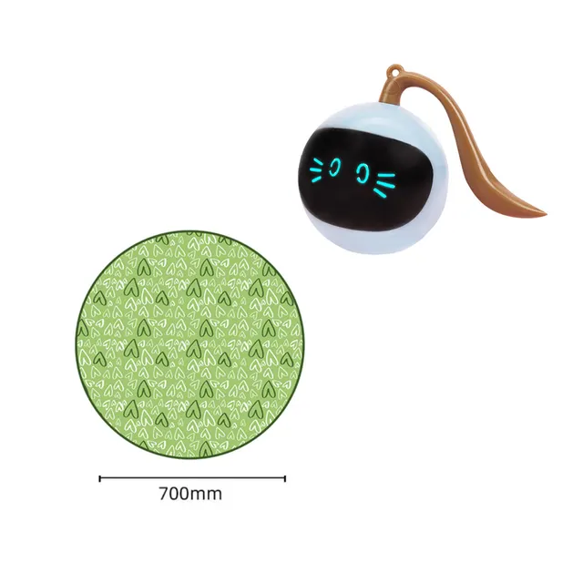 Automatic Funny Cat Toys Electric Motion Undercover Moving Bouncing Rolling Ball Interactive Toy For Indoor Cat Kitty Pet Toy Green - Shop at LoveMi