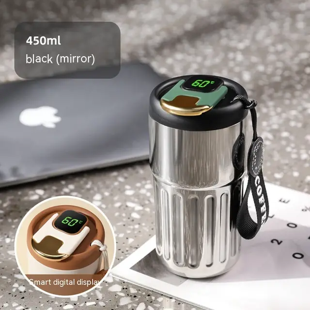 Stainless Steel Portable Advanced Portable Vacuum Cup Black - Shop at LoveMi