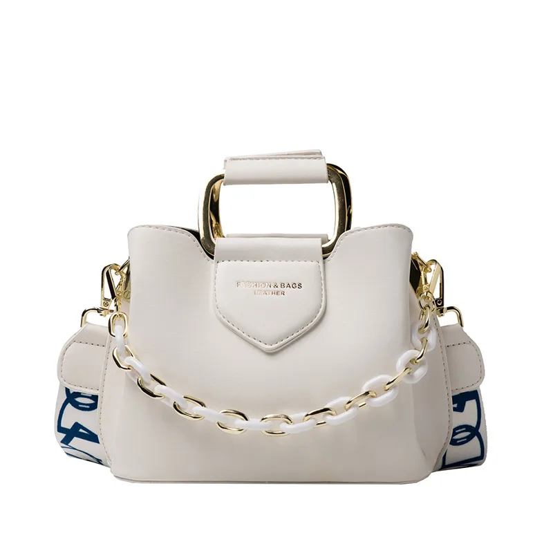 Women's Fashion Casual Shoulder Handbag White - Shop at LoveMi