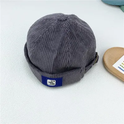 Sailor Corduroy Button Trendy Japanese Grey - Shop at LoveMi