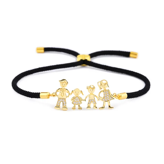 Fashion Personality All match Simple Female Bracelet Accessories Black Rope Gold - Shop at LoveMi