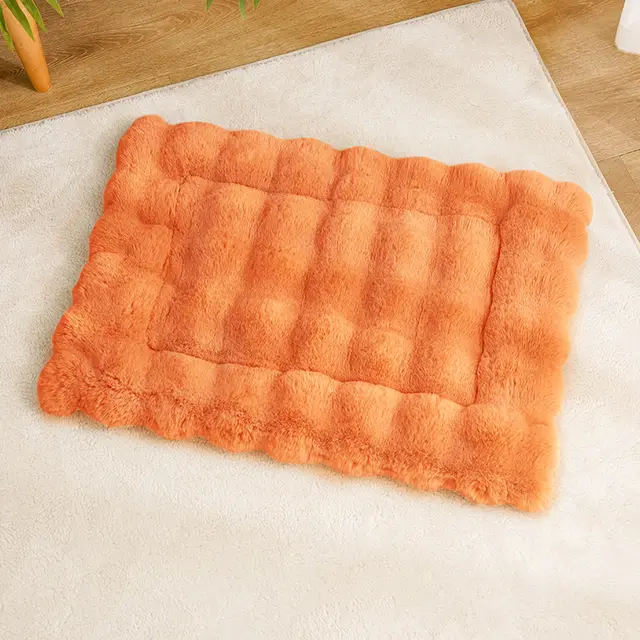 Winter Warm Cat Mat, Sleeping Plush Pet Mat Warm Orange - Shop at LoveMi