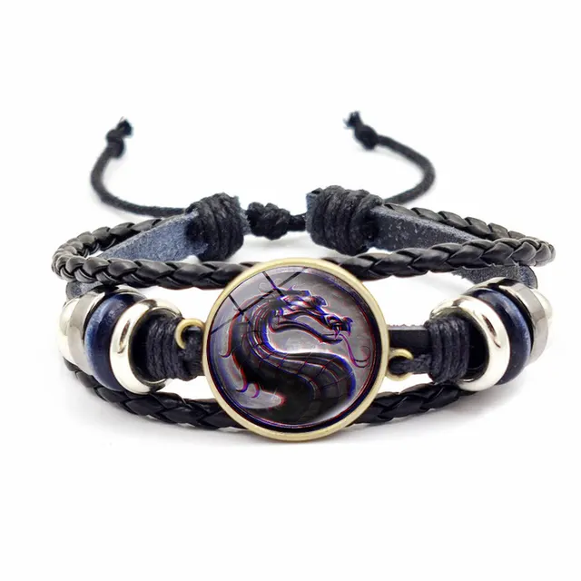 Vintage Woven Leather Bracelet Ornament Jy008918 6 - Shop at LoveMi