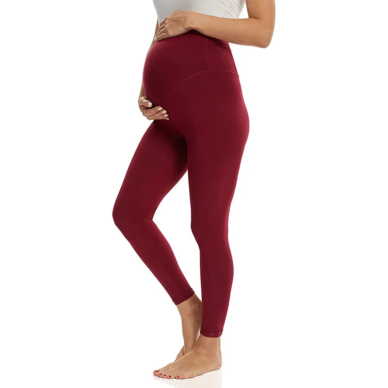 Abdominal Belt Maternity Yoga Maternity Pants Red Without Pockets - Shop at LoveMi