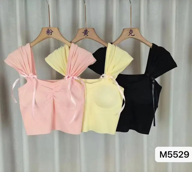 Padded Strap Cropped Top Black - Shop at LoveMi