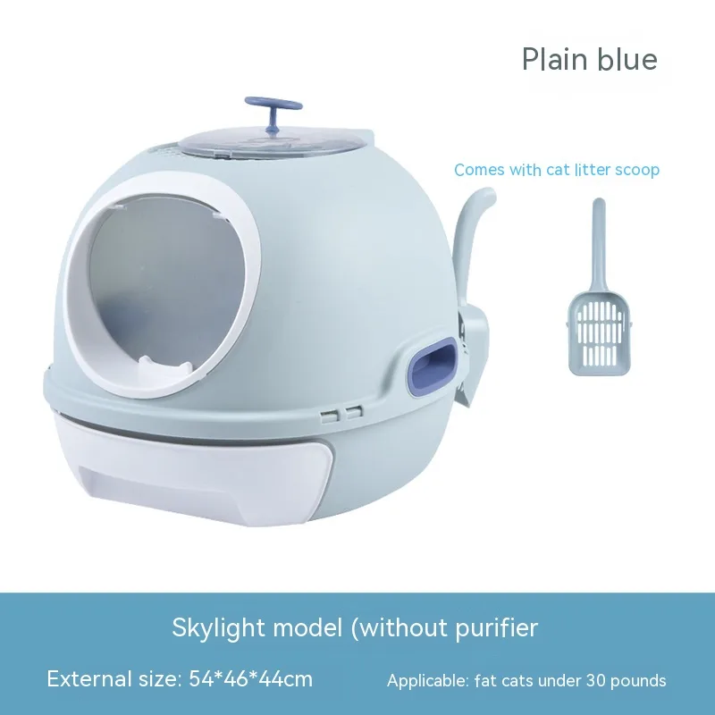 Troublemaker Top in Fully Enclosed Litter Box Skylight Model Blue - Shop at LoveMi