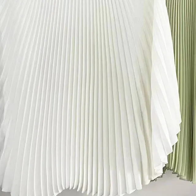 Female Bat Sleeve Pleated Chiffon Shirt White Skirt - Shop at LoveMi