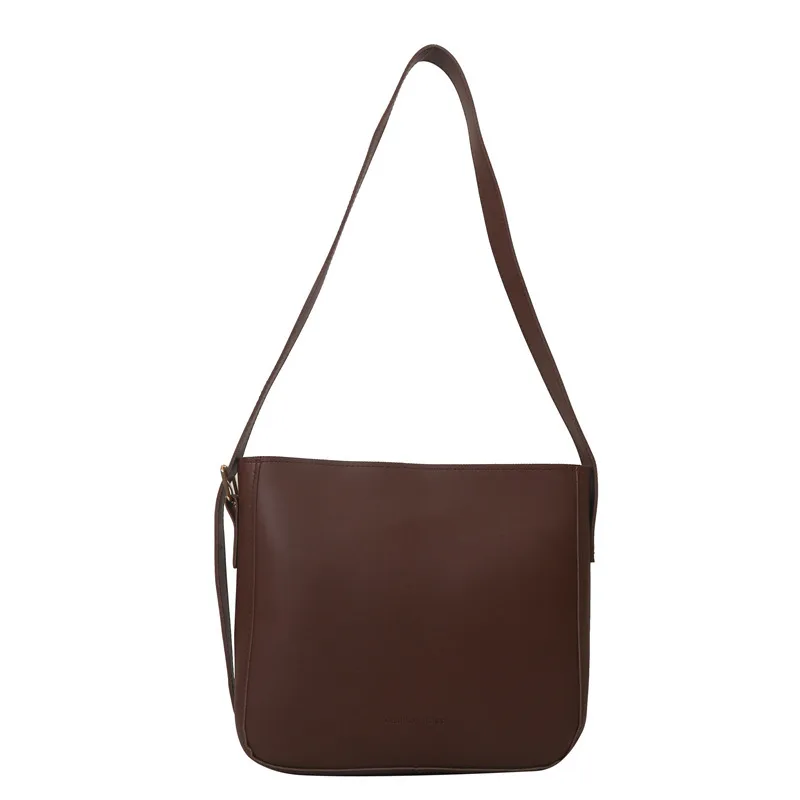 Women's New Wide Shoulder Strap Crossbody Bag Coffee - Shop at LoveMi