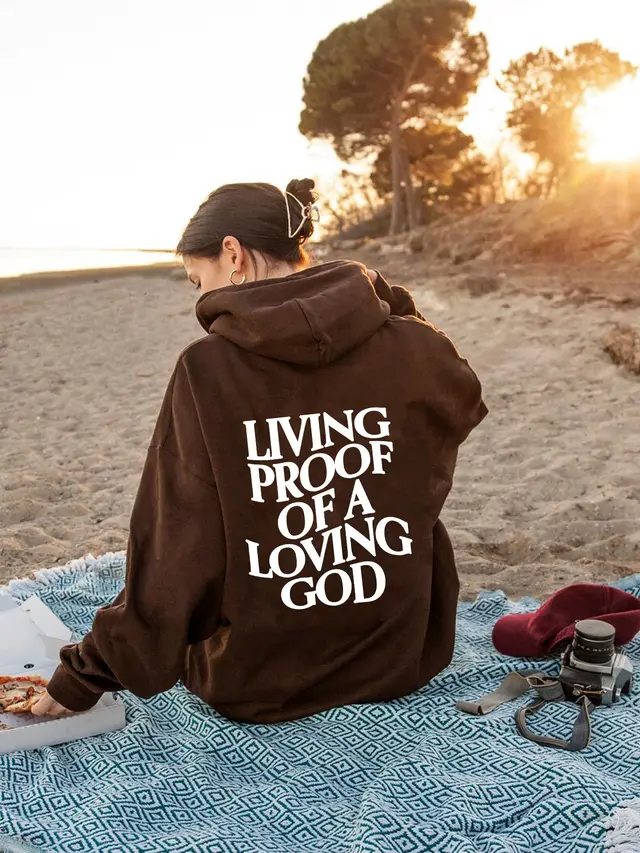 Foreign Trade Women's Brushed Hoody Plain Color Brown - Shop at LoveMi
