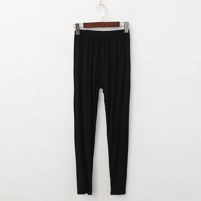 Women's Thin Plus sized Plus sized Women's Single piece Middle aged And Elderly Stretch Long Johns Black - Shop at LoveMi