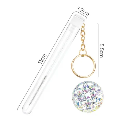 Grafting Mascara Brush Gold Buckle Tube Crystal Rod With Drill Silver - Shop at LoveMi