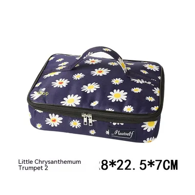 Flat Portable Lunch Bag Large Small Chrysanthemum Small Size - Shop at LoveMi