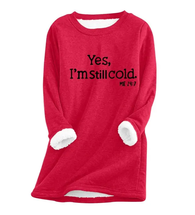 Autumn And Winter Women's Fleece lined Women's Round Neck Sweater Ltnswy314 - Shop at LoveMi
