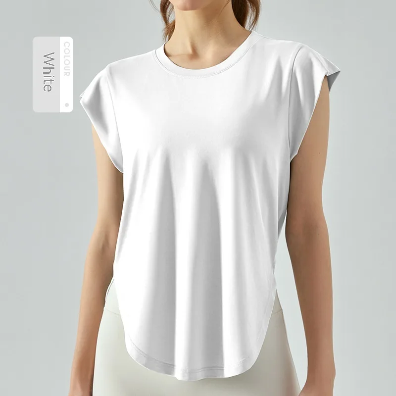 Women's Short Sleeve Fitness T-shirt - White