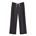 Knot Design Lace-up Side Zip Casual Trousers - Picture Color-L