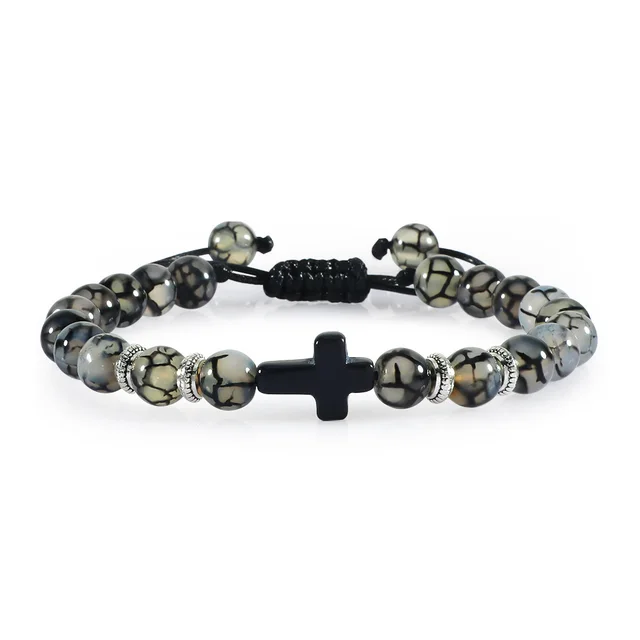 Retro Personalized Bohemian Woven Bracelet Black Dragon Pattern - Shop at LoveMi