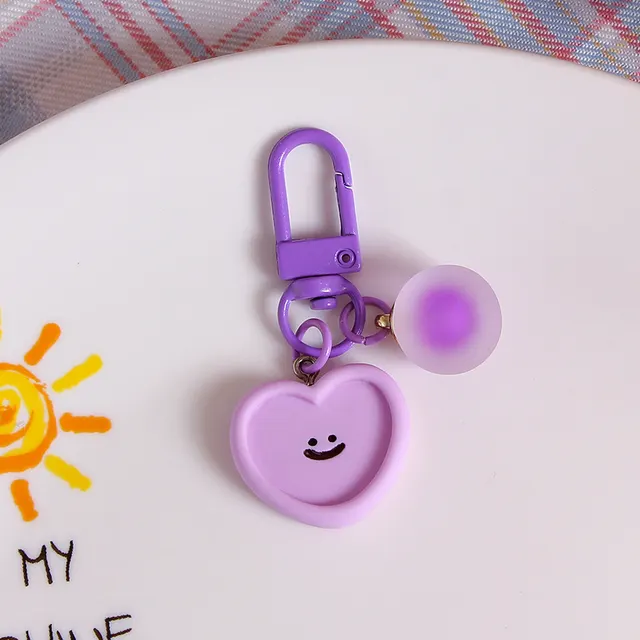 Candy colored Keychain Pendant Purple - Shop at LoveMi