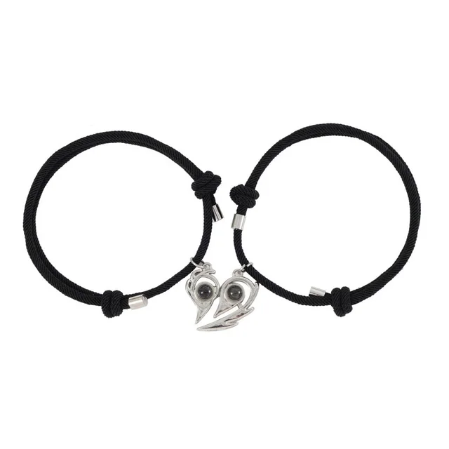 Heart shaped Magnetic Buckle Bracelet Europe And America Creative Personality Alloy Couple Br23Y0008 2 - Shop at LoveMi