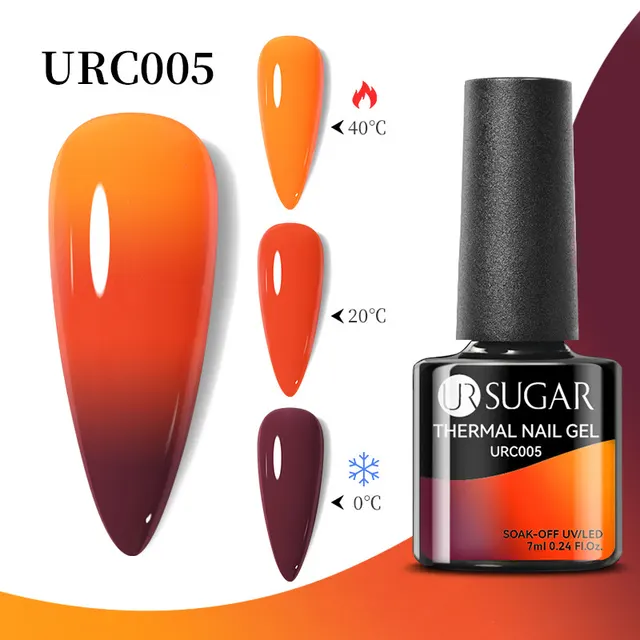Autumn And Winter New Temperature Change UV Polish Cold And Warm Gradient Nail Glue No 05 - Shop at LoveMi