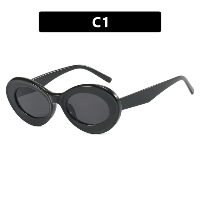 European And American Retro Oval Small Frame Sun Glasses Metal Hinge - Shop at LoveMi