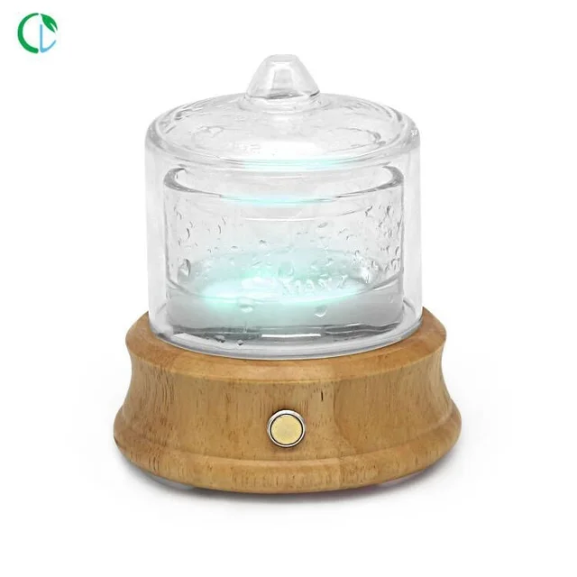Glass Water Tank Aroma Diffuser Yellow Wood Grain - Shop at LoveMi
