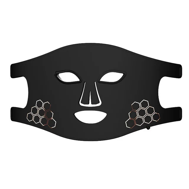 Photon IPL Device Household Silicone Color Light Mask Infrared Electronic Beauty Apparatus Lamp Beauty Apparatus Black - Shop at LoveMi