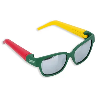 Sunglasses Multifunctional Glasses Flared Tube - Dark Green