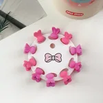 New Children's Barrettes Colorful Cartoon Baby Small Jaw Clip Bangs Broken Hair Princess Hairstyle Mini Hairpin - Rabbit Red Series