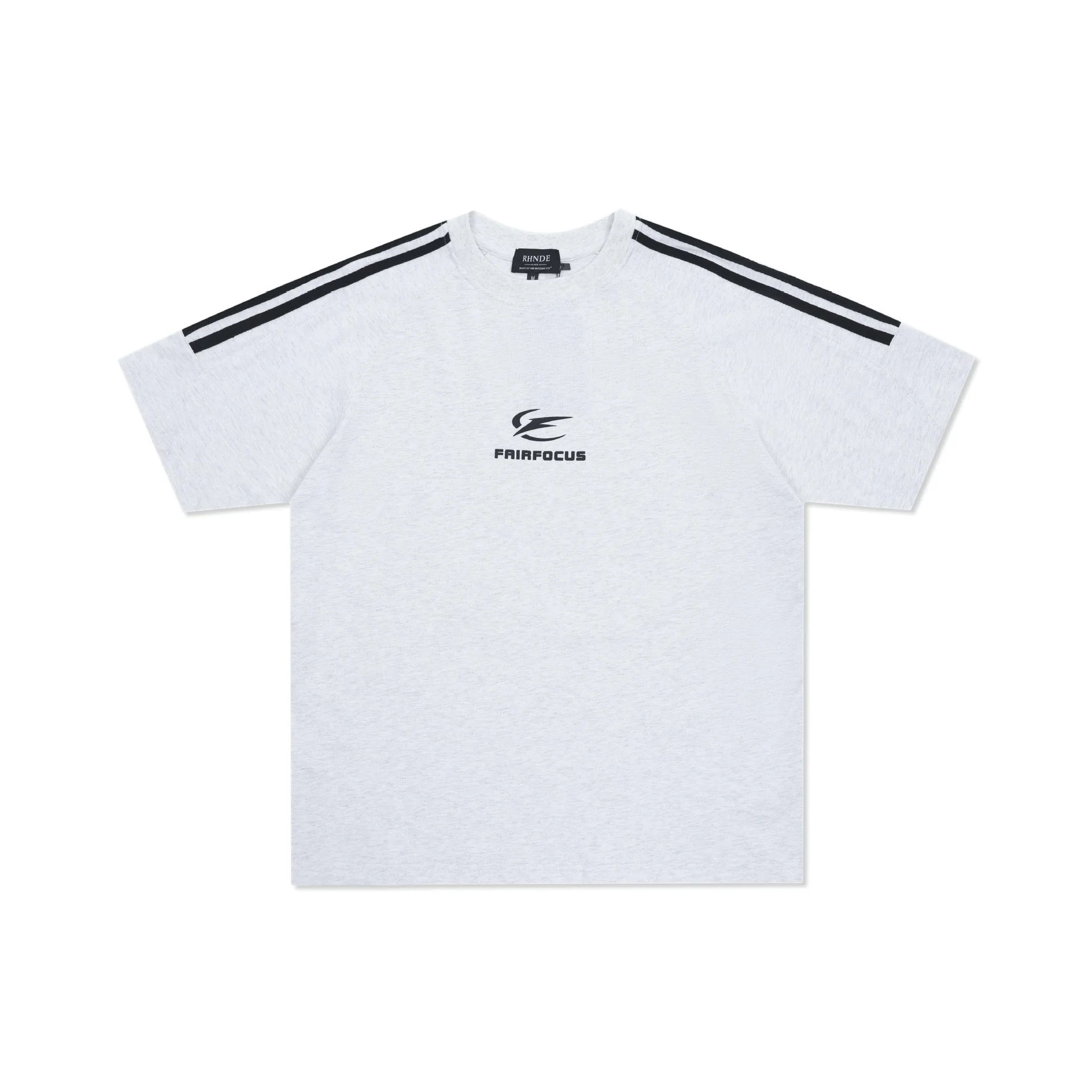 American Three Bars Letter Print Short-sleeve - White