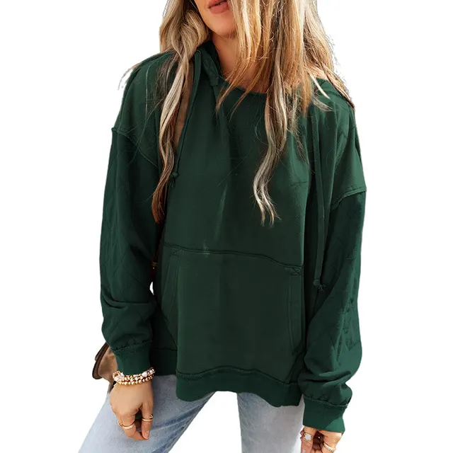 Solid Color Long Sleeve Pullover Women Casual Loose Sweatshirt Lc25316272 P309 - Shop at LoveMi