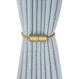 Cylindrical Curtain Bandage Magnetic Buckle Installation-free - Gold