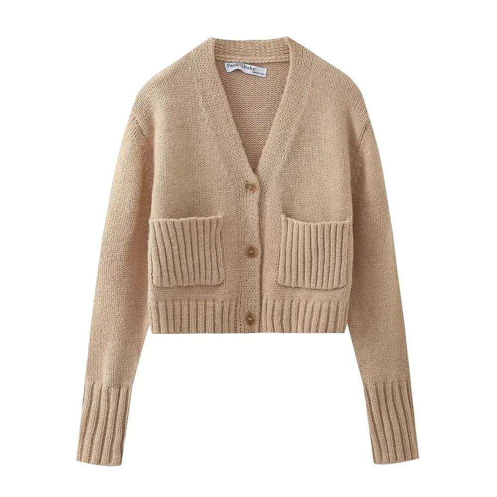 Fashion Casual Soft Knitted Short Coat As Shown In The Picture S - Shop at LoveMi