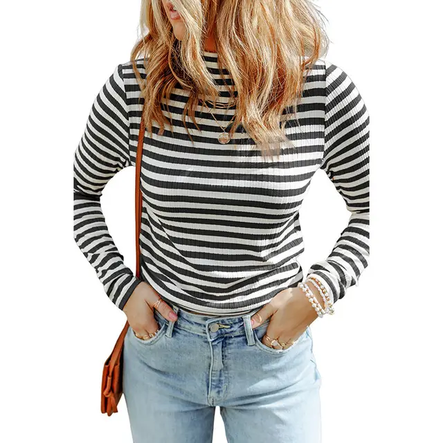 Women's Striped Sweater European And American Leisure Style Lc25122034 P2 - Shop at LoveMi