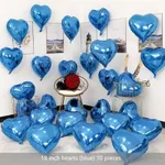 18 Inch Love Dark Blue 10 Pack