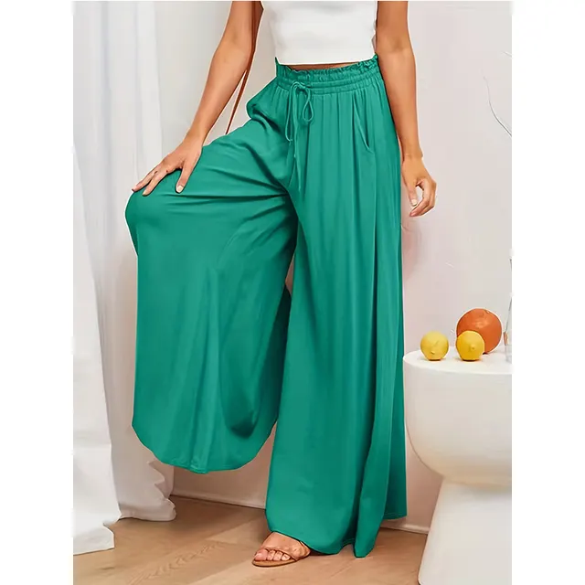 Women's Casual Trousers Solid Color Green - Shop at LoveMi