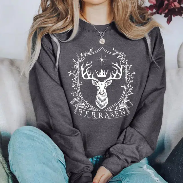 Terraces Throne Of Glass Sweatshirt Sarah J Maas Series Hood Darkgrey - Shop at LoveMi