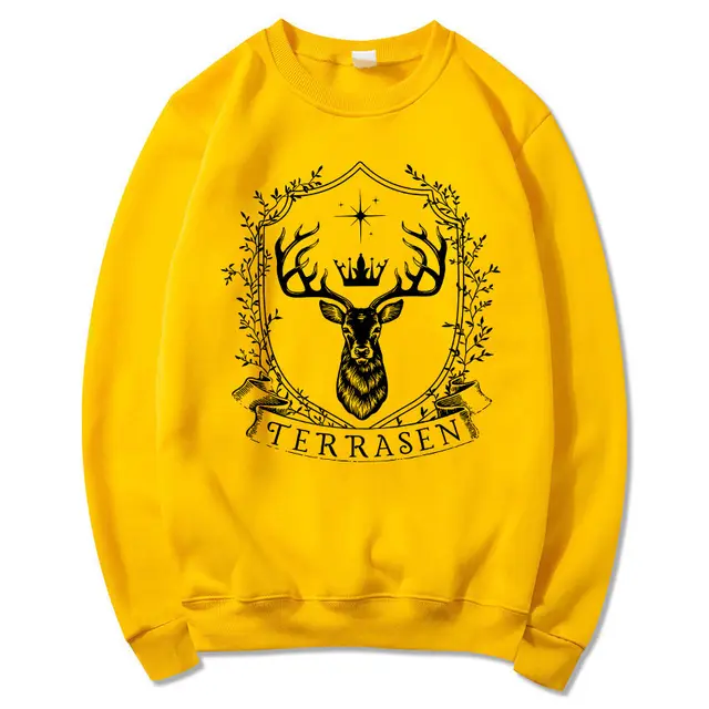 Terraces Throne Of Glass Sweatshirt Sarah J Maas Series Hood Yellow - Shop at LoveMi
